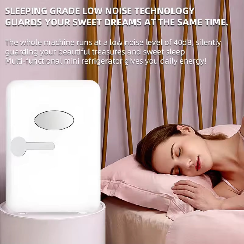 Portable 4L Mini Beauty Fridge for Skincare & Cosmetics