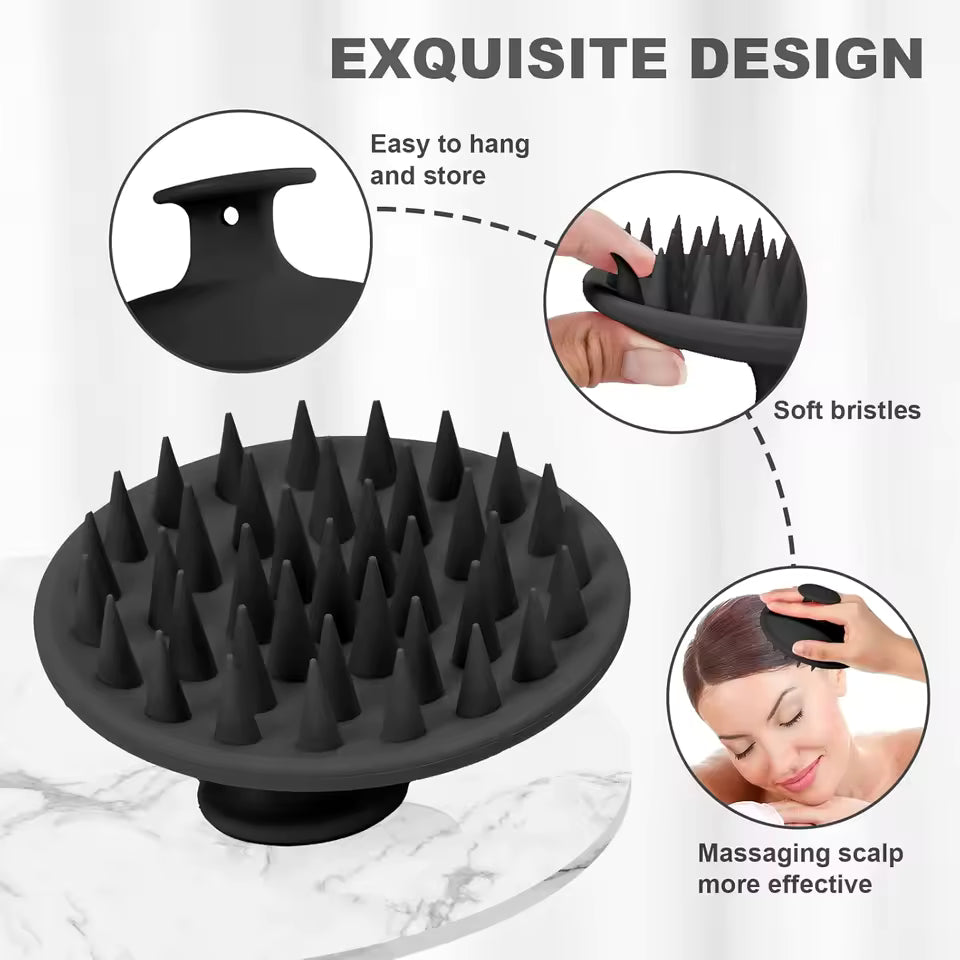 Silicone Scalp Massager Shampoo Brush