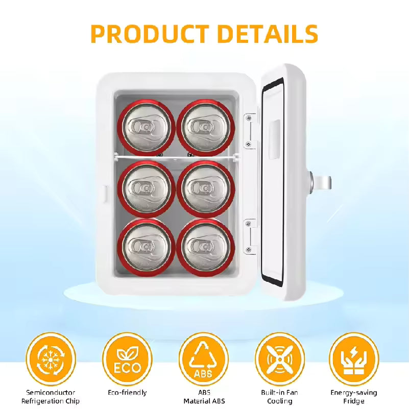 Portable 4L Mini Beauty Fridge for Skincare & Cosmetics