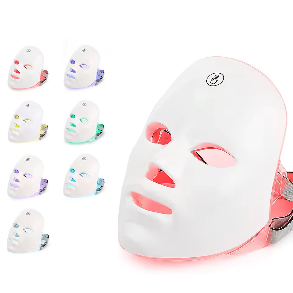 7-Color LED Facial & Neck Therapy Mask
