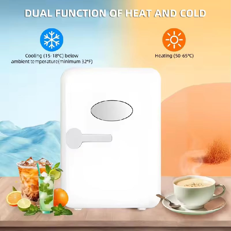 Portable 4L Mini Beauty Fridge for Skincare & Cosmetics