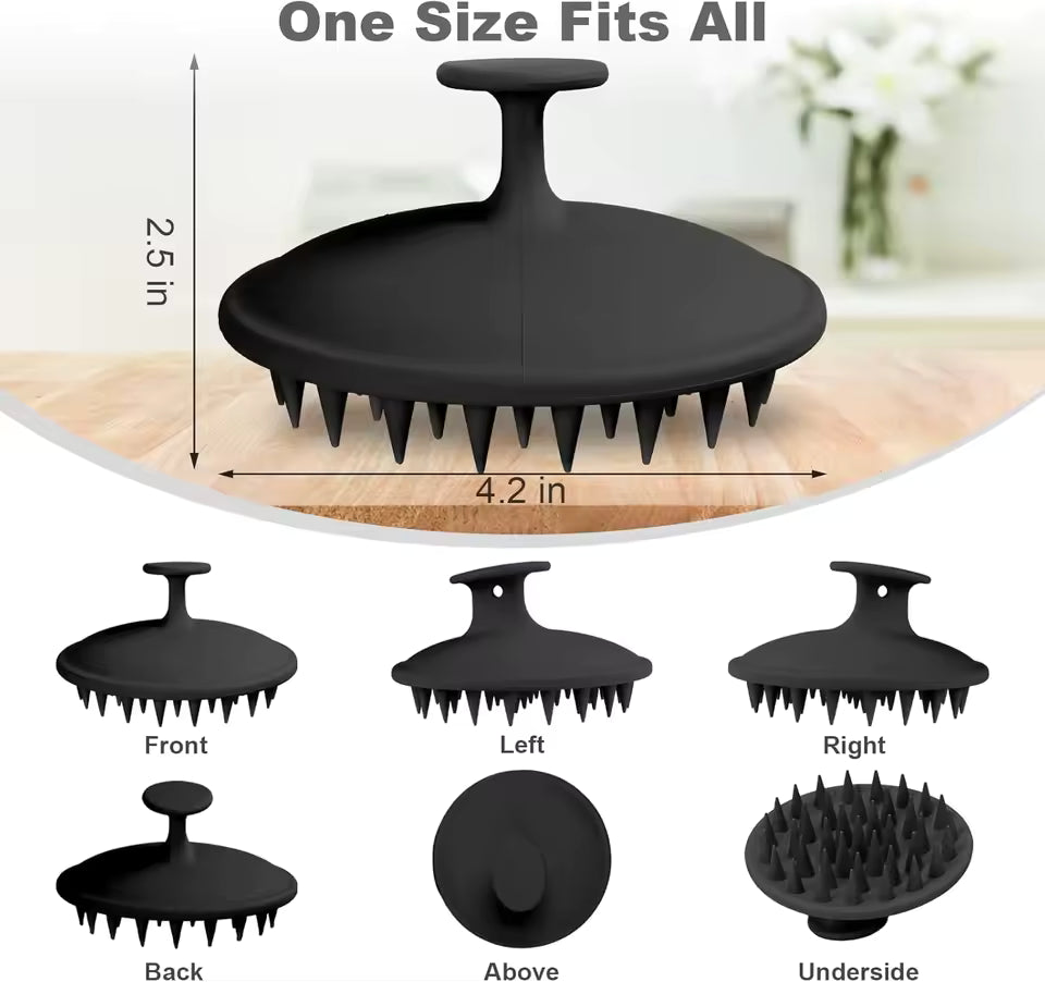 Silicone Scalp Massager Shampoo Brush